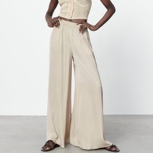 NWT Zara Flowy Wide Leg Pants